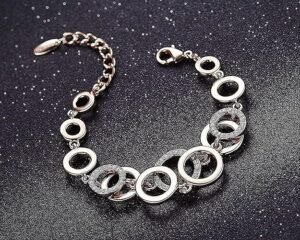 Gold Plated Combo of 2 Bracelet for Women and Girls (Rose Gold) - Image 4