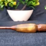 Rosewood and Resin mix Crochet hook 7 inch - Resin crochet hook Ergonomic Handle Crochet Hooks for Knitting and Crocheting yarn craft weave (6mm)